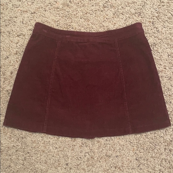 Brandy Melville Women's Button Corduroy Skirt - Picture 6 of 6